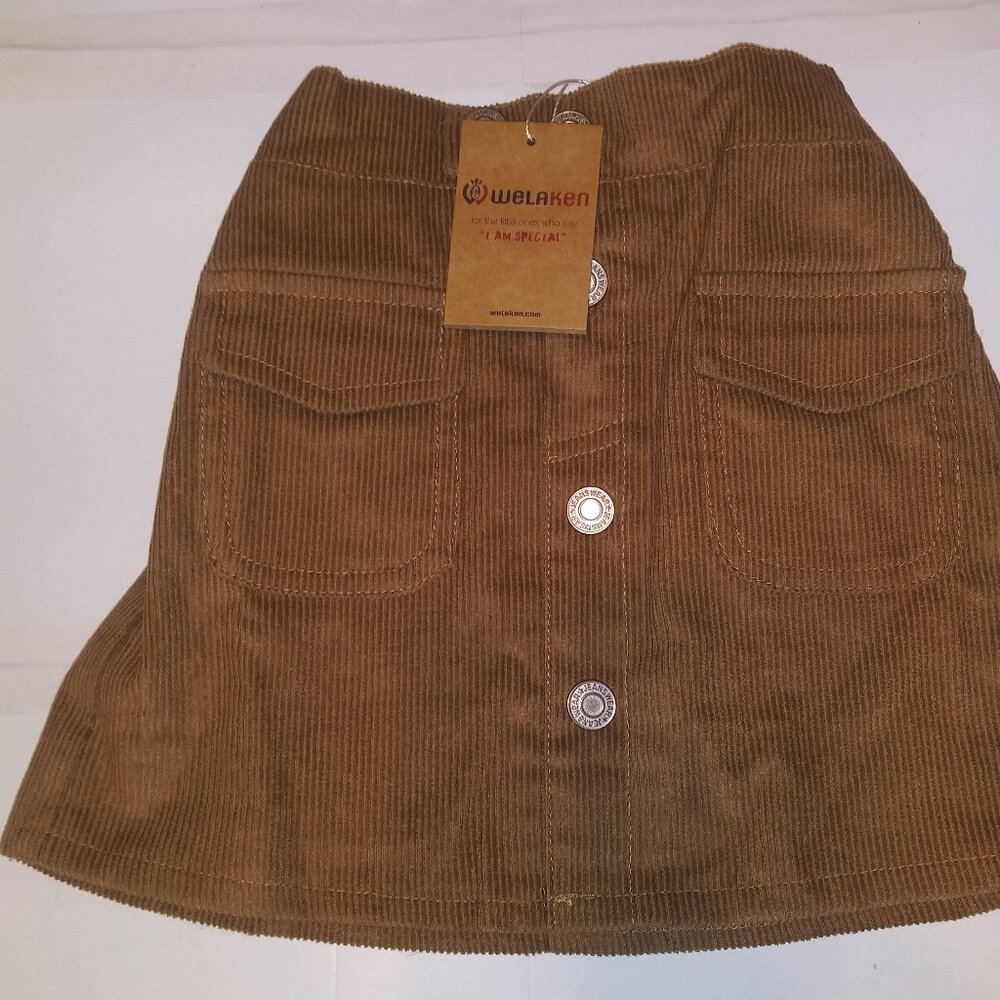 WELAKEN Girls Short Mini Skirt with Pockets  NEW
